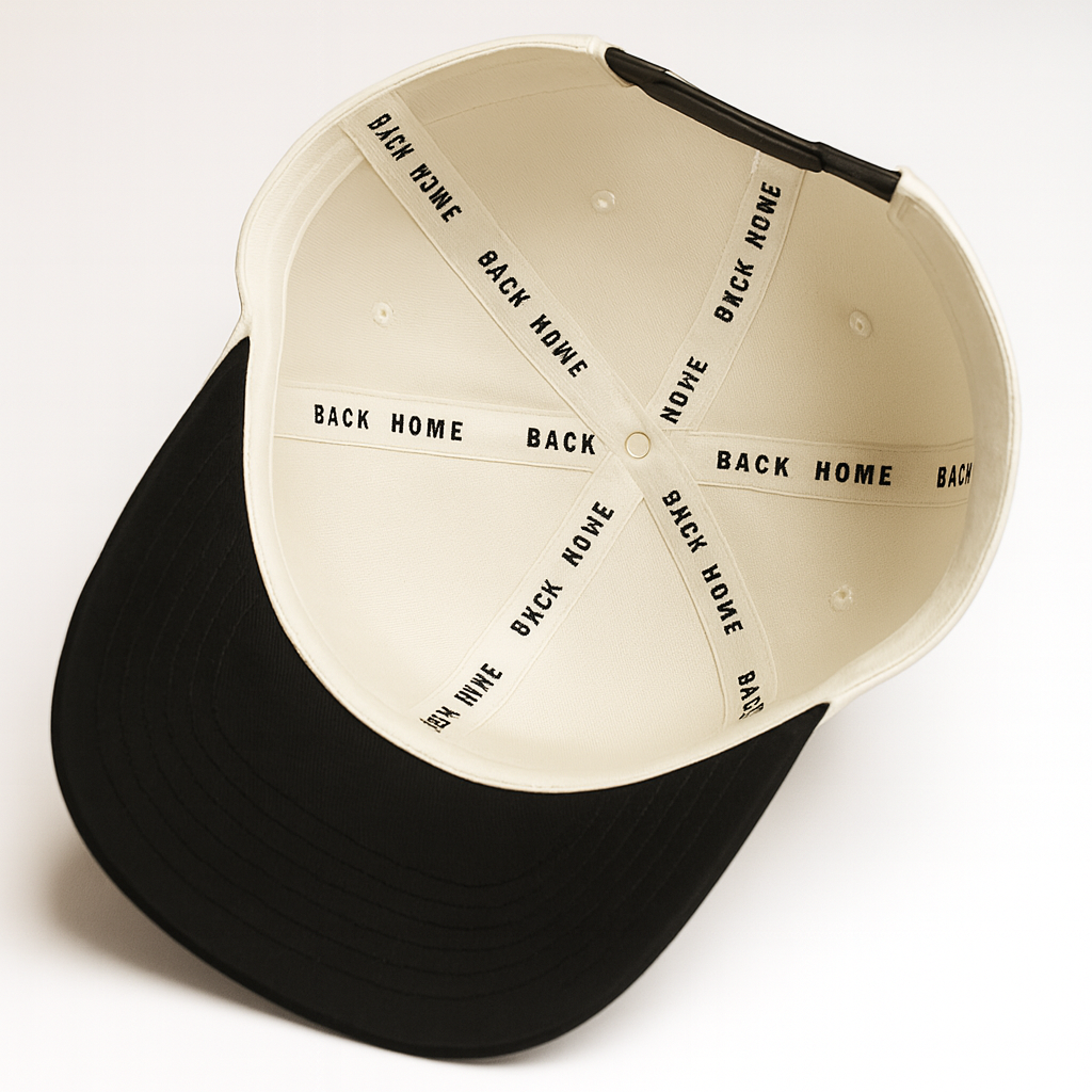 Creme & Black Suede Ethiopia Snap Back