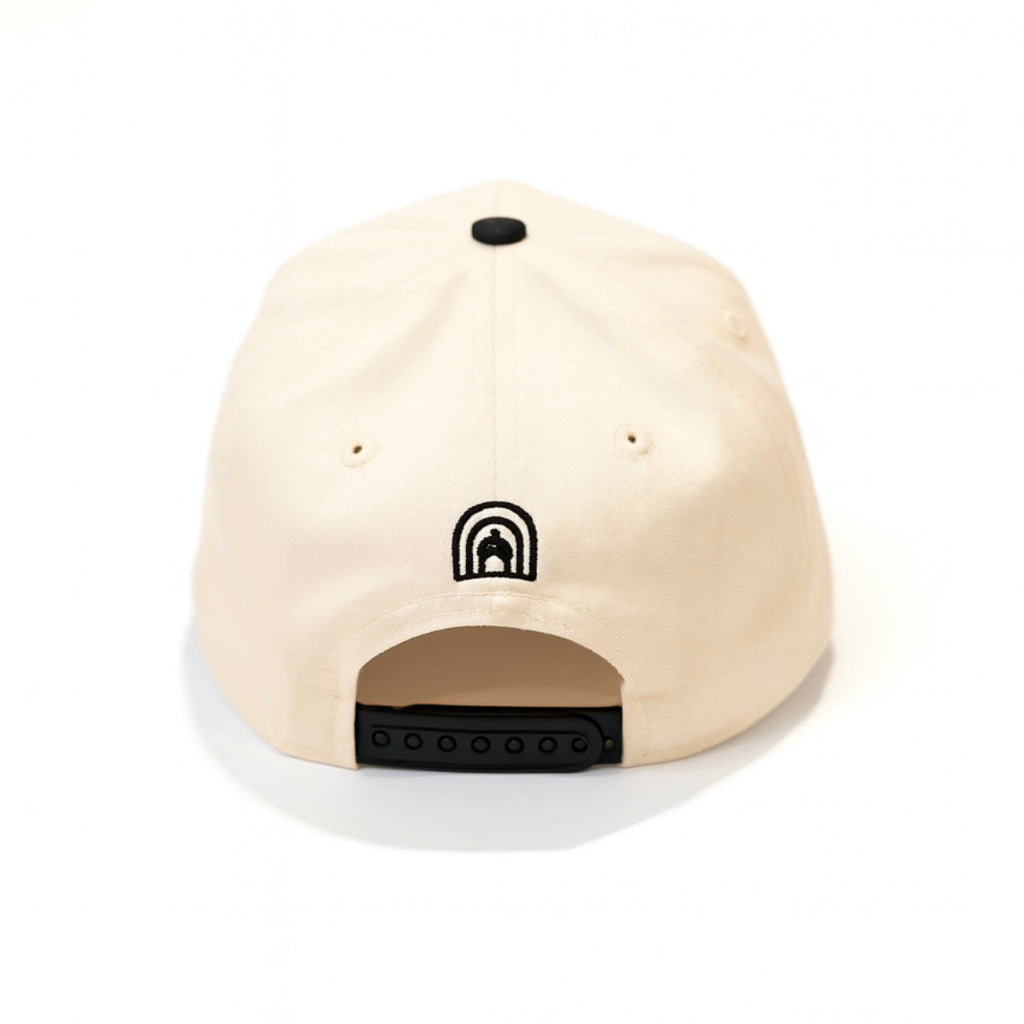 Creme & Black Suede Ethiopia Snap Back